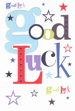 This exquisitely designed good luck card, often selected by Archway residents as an added token of support, exudes a charismatic blend of warmth and delight. The oversized, soft blue 'g' immediately draws the eye, soon met by a parade of cheerful, contrasting letters crafted in vibrant red and lush purple. Like the lively mingling crowds at Archway Market, the interplay of bold, modern fonts and gentle curves stretches across a luminous white base, punctuated with an enchanting assortment of stars-ranging from inky navy to translucent lilac, moss green to deep violet. Each star evokes the open London sky above the community, suggesting possibility and adventure waiting on every street. With its satiny, smooth texture, the card feels pleasingly substantial in hand-almost as if carrying a wish whispered in the breeze of Archway's tree-lined avenues. Ideal for congratulating a neighbour embarking on a new challenge or a loved one taking a leap, this card, like a bespoke bouquet from our local shop, is designed to make loved ones feel truly supported and celebrated right in the heart of North London.